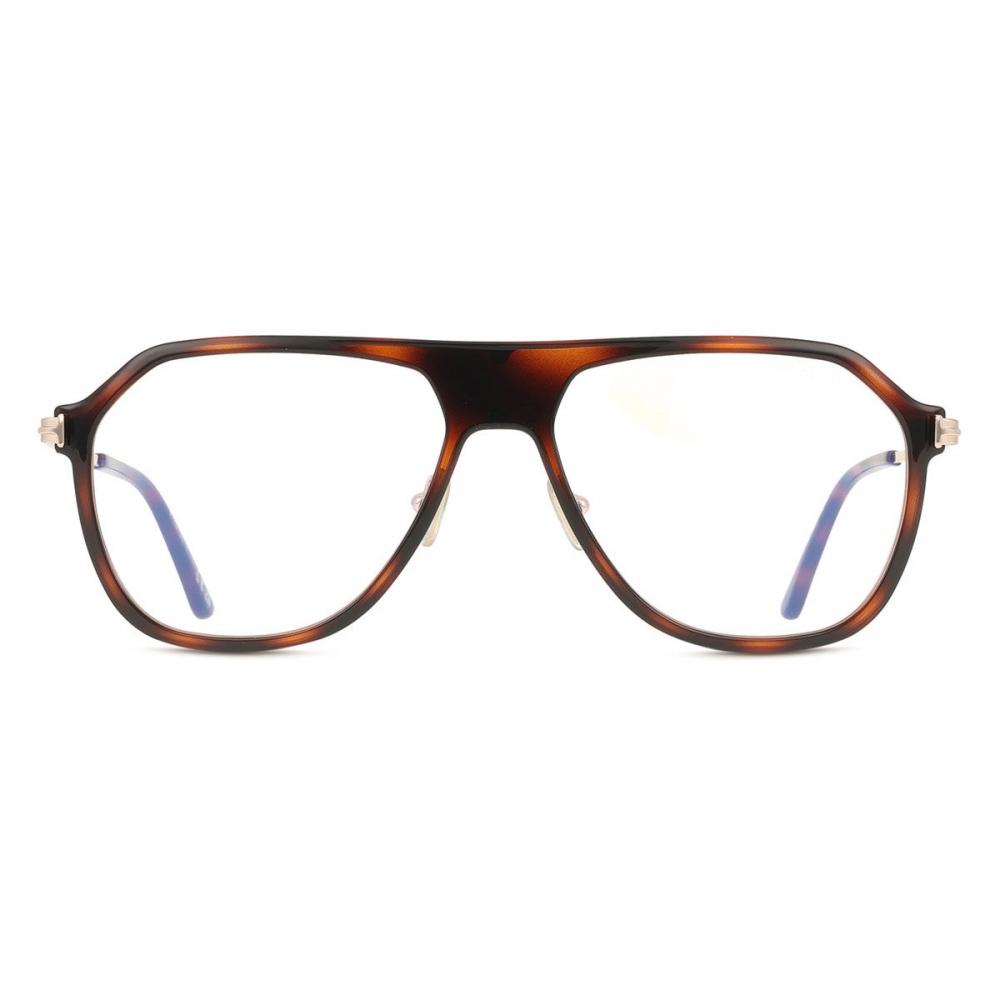

Tom Ford Ft5943 B 056 Blue Light Block Men Eyeglasses Dark Tortoise/56-15-150