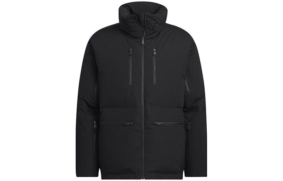 Adidas Originals Down Jackets Men s Black Stand Collar Moderate Other HS7280 XS