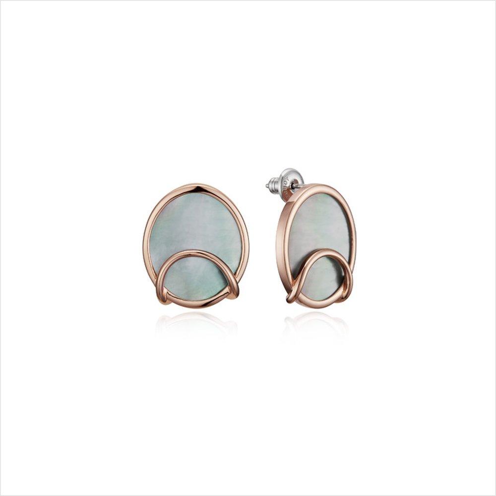 Signature D earrings