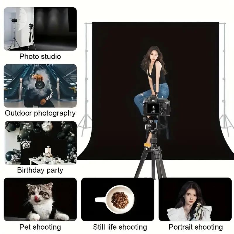 Photography Background Backdrop Cloth Smooth Green White Black Pure Cotton Chromakey Screen Photo Studio Live Streaming