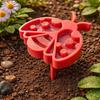 StakeMounted Bee Waterer MultiCompartment FlowerShaped Watering Station Raised Tray