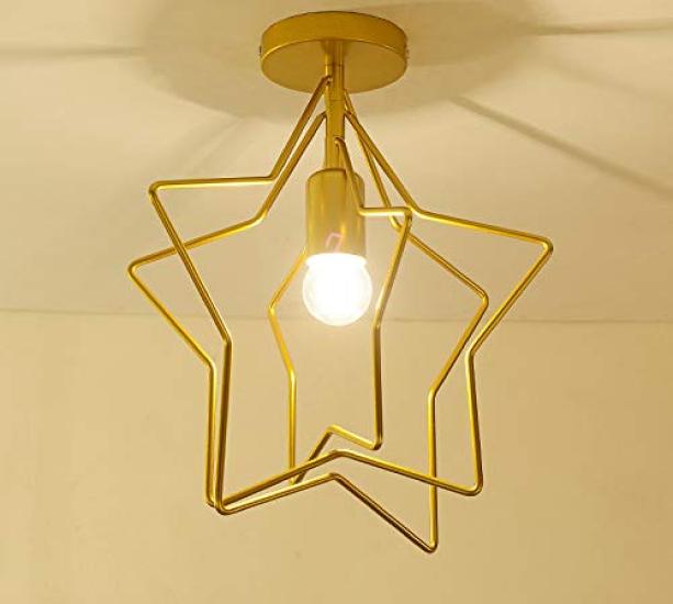 Chikazari Ceiling Pentagon Nordic Indoor Industrial Stylish Ceiling for Living Dining Stylish Light, Shape, Retro, Creative, Lighting, Style,