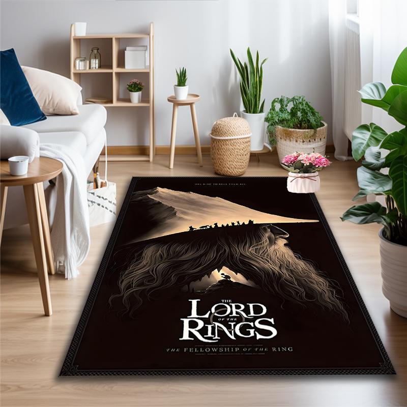 1pc Office Carpet, Lord Rings Chair Rug, Living Room Printed Area Rug, Home Chair Floor Mat