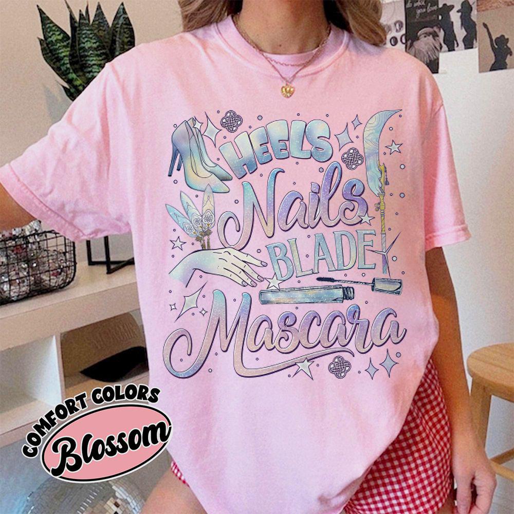 

Heels Nails Blade Mascara Comfort Colors Shirt Huntrix Girl Tshirt Demon Hunters Shirt Huntrix Fan Shirt Mira Tee XL