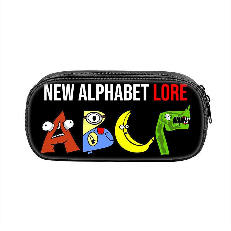 Alphabet Lore Pencil Case With Nylon Material For Students And Kids