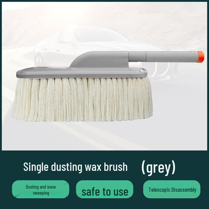 

Multi-Purpose Car Cleaning and Snow Removal Brush with Wax Mop
