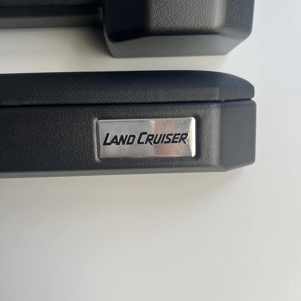 MASUYA Land Cruiser 70 Resale Drink Holder Armrest Door Side Extension Land Cruiser Interior Parts Custom Aftermarket Storage Tray Storage Box (Black)