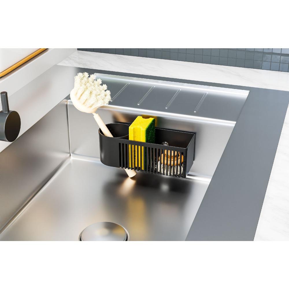 Kitchen Sink Rack Kitchen Dishcloth Sponge Drainer Countertop Rag Organizer