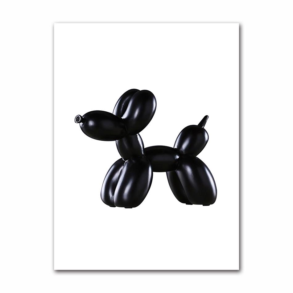 Posters for Wall Home Decoration Contemporary Art Picture Painting Balloon Dog Print Modern Poster Bathroom  Toilet Sign