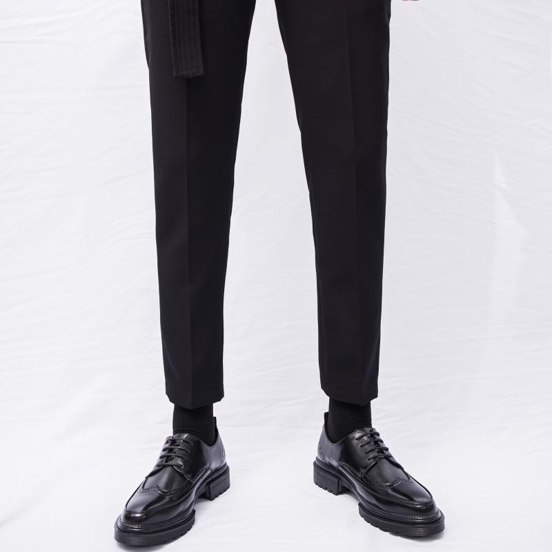 Breathable Brock leather shoes dress business sense inner height increase casual suit height increase wedding groom shoes