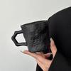 Black Rock Glass Milk Mugs Tea Coffee Juice Water Cup Home Office Drinkware