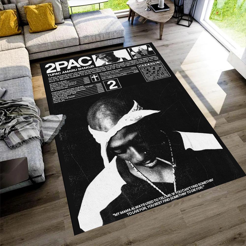 2pac Floor Rug Office Rug Design for Outdoor Hallway Kitchen Entryway Anti-slip Rug Office home decor Perfect Gift for Valentine's Wedding Birthday