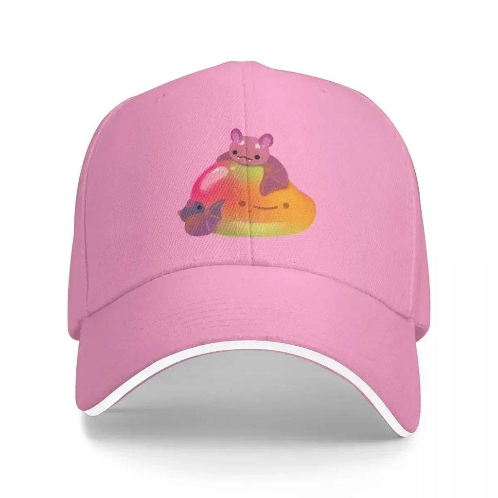Fruit and Bat Pastel Baseball Cap Black New Hat Unisexs Womens