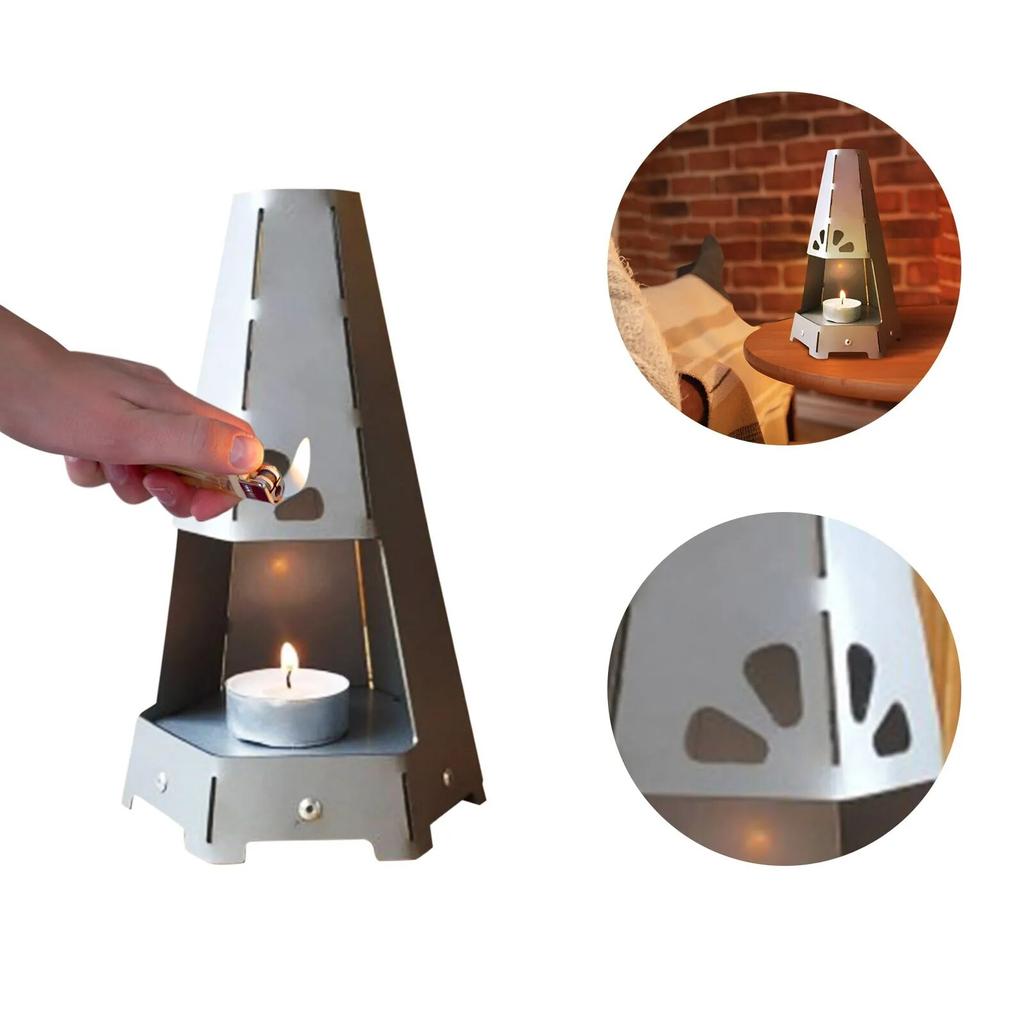 Terrasse Kamin Ofen Kerze Heizung Metall Teelicht Ofen Teelicht Heizungen Kerzenhalter Winter Familie Party Dekor