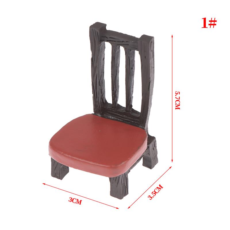 1:12 Dollhouse Mini Resin Table lamp TV Rocking Chair Stool Tea Set Furniture Kitchen Japanese Style Groceries Crafts Decor Toy