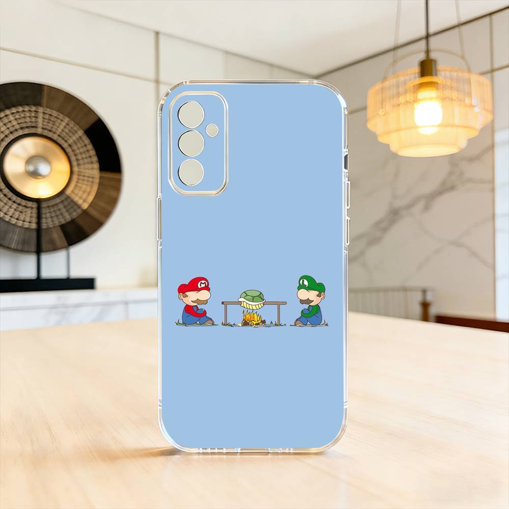 

Funny Super Z-MarioS Bros Phone Case For SamsungA10,12,20,21S,30,31,40,50,51,52,70,71 Transparent Cover Samsung a40