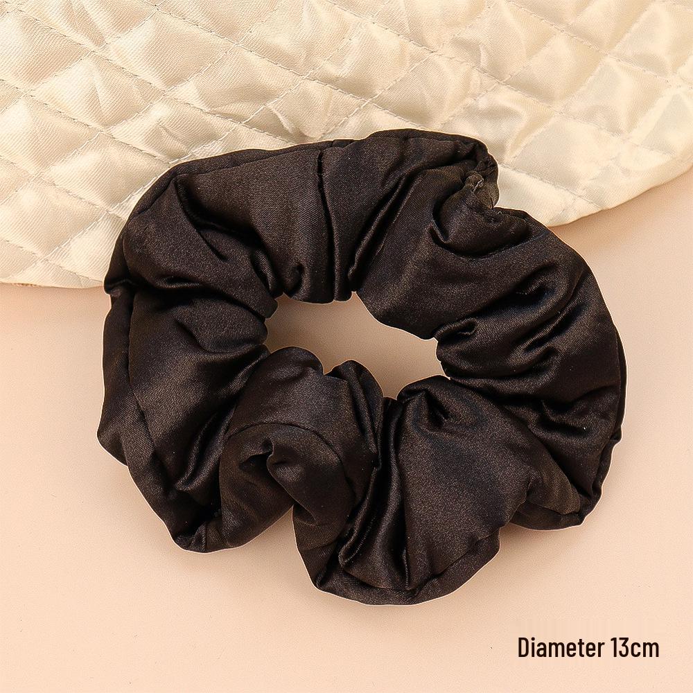 

Атласная резинка-скранчи для сна с губкой - стиль Фань Бинбин 2024 чёрный