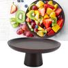 Einfache Hohe Obstplatte Haushalt   Holz Rund Hoch Obstkuchen Tablett Hohe Obstschale