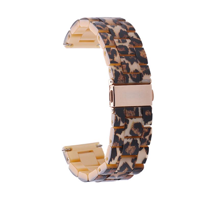Buy For Apple Watch 3/4 Luxury Tortoise Shell Resin Watch Bands Strap ...