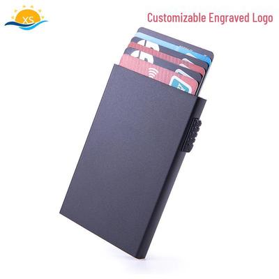 Otomatik Açılır RFID Kart Tutucu - Hırsızlığa Karşı Alüminyum Alaşım Kılıf