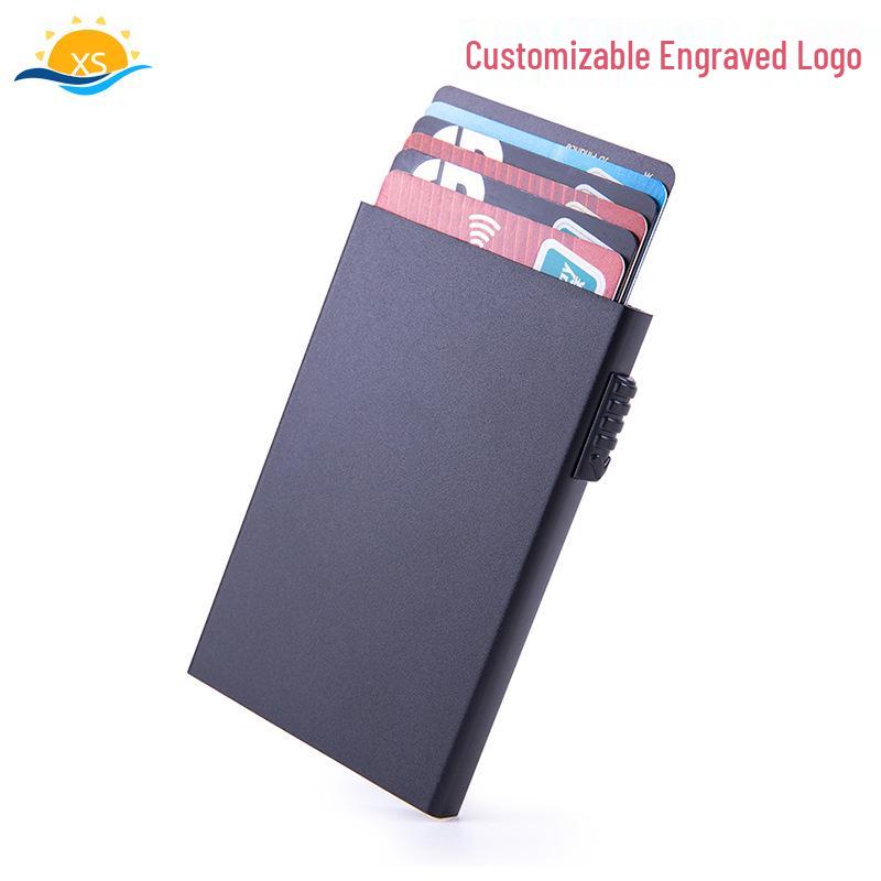 

Автоматический всплывающий держатель для RFID-карт - Противокражный рукав из алюминиевого сплава синий