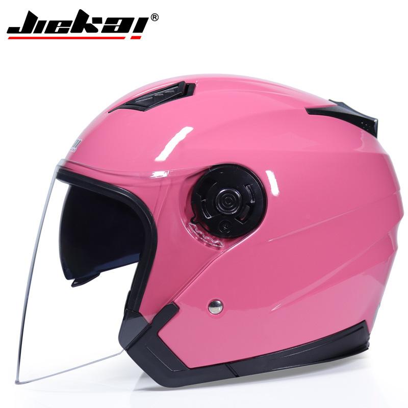

Double mirror helmet Electric vehicle men s four-season universal half helmet Unisex electric vehicle hat Anti-fog helmet M