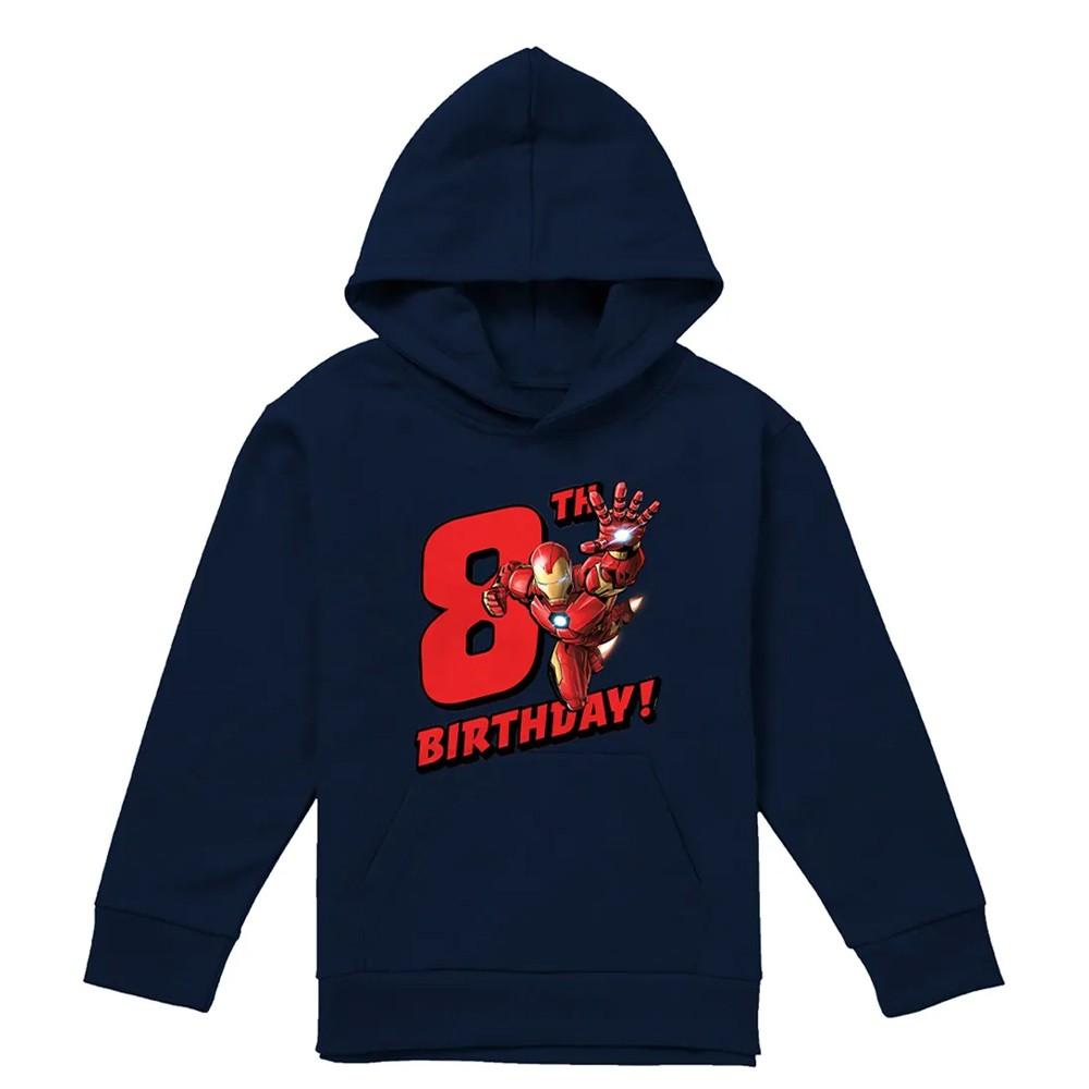 Marvel Childrens/Kids Iron Man 8th Birthday Hoodie