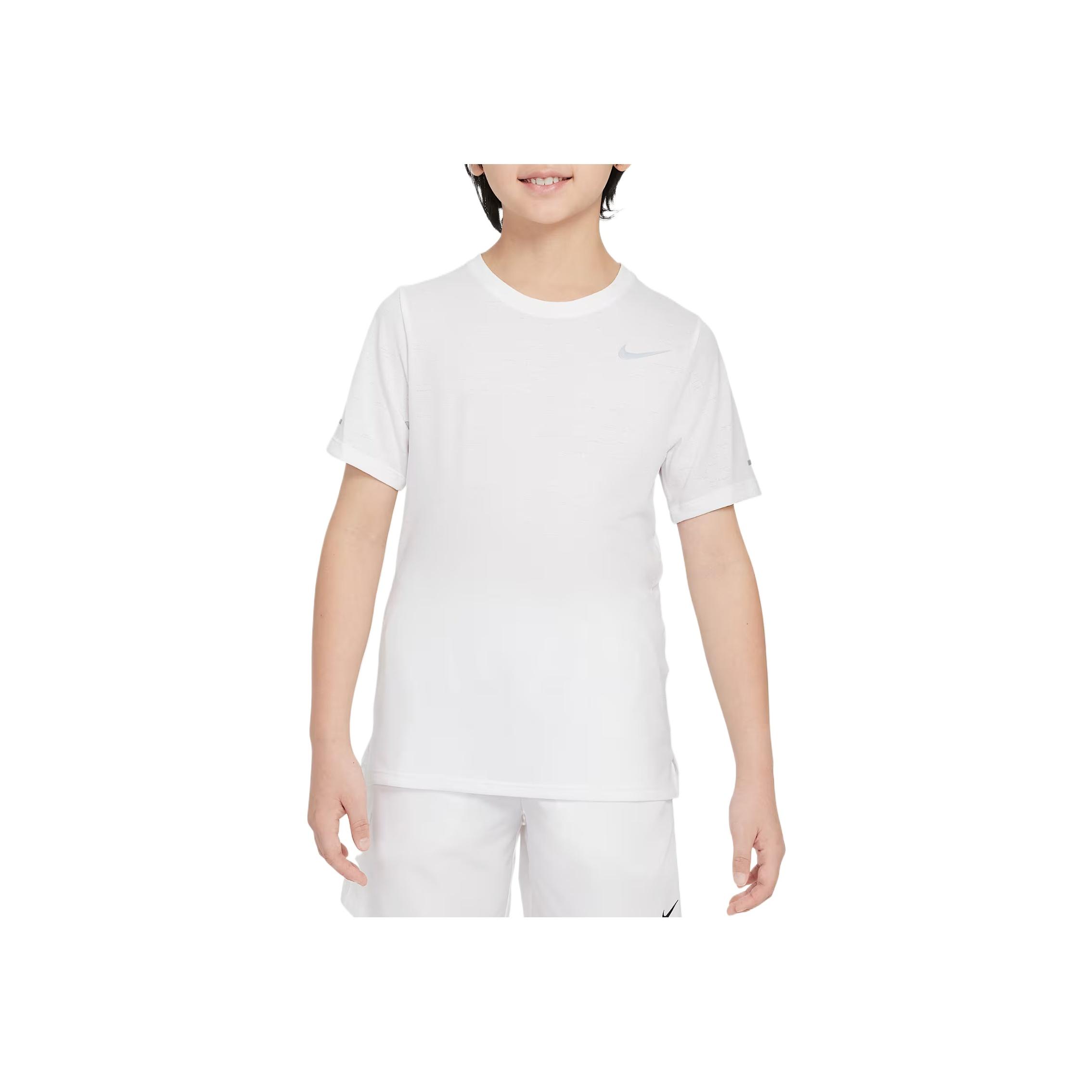 

Nike Dri-Fit Milert T-Shirt Comfortable Fashionable Simple Short Sleeve Kids tops White DD3055-100 XL