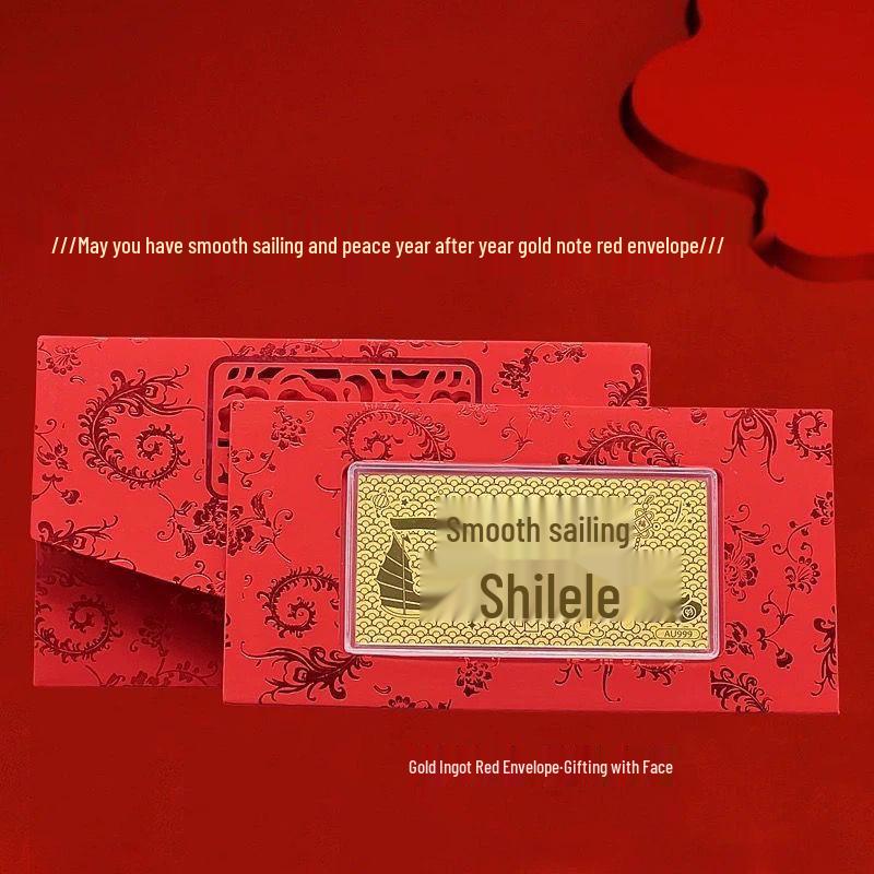 Year of the Horse 999 Gold Note 10mg - New Year Valentine's Gift for Men & Women In Red Envelope