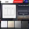 Chint Pure White Triple Gang 86 Type Recessed Wall Switch Panel