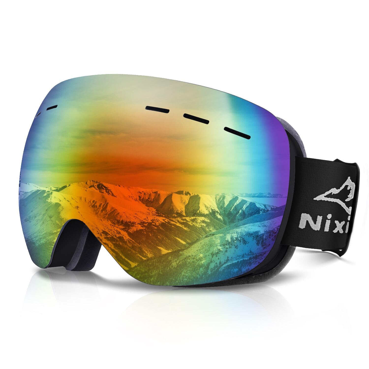 

Rovolt Ski Baseball UV Glasses UV and Goggles, 180° Wide-Vision Lens, Protection, Anti-Slip Strap, Compatible, 100% Protection, Unisex,