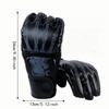 2pcs PU Leather Surface Boxing Training Gloves Adjustable Wrist Strap Sandbag Gloves  Combat Sport