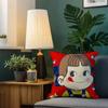 Cute F-Fujiya Peko Chan cushion cover For Sofa Car Office Cafe Soft And Comfortable Double-Sided Printing Pillow Cover