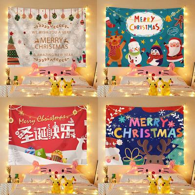 Christmas Tapestry Room Background Cloth Holiday Tapestry Tapestry Hanging Painting Christmas