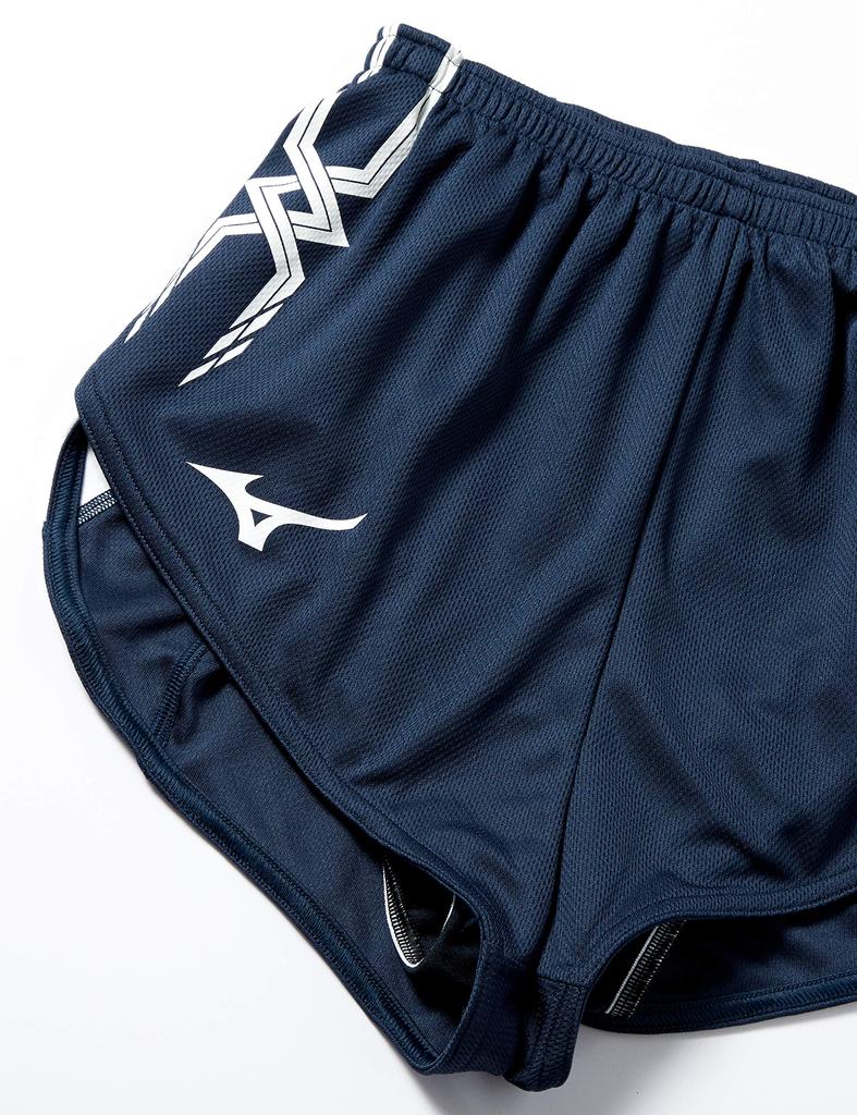 Mizuno Lekkoatletyka Wyścigi na Sukienkę Klubową Granatowy x S Damskie Spodnie, Odprowadzające Wilgoć, Szybkoschnące, Aktywności, U2MB8250, 14, Biały,