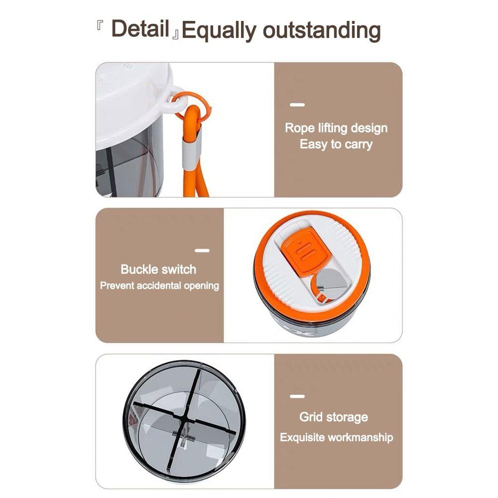 Rotatable Pill Case with Lid Pill Dispenser New Pill Box