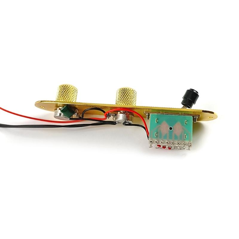 Guitar Control Circuit Board Replacements Prewired Control Plate Bridge Set with Single Coil Pickup Hole Guitar Parts