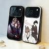 Mr. Masked Fox and the Female Student Phone Case For iPhone17,16,15,14,13,12,11,Pro,MAX White Matte Shockproof Cover