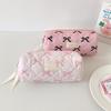 Pencil Pouch, Bow-knot Pencil Case, Girls Stationery Storage Bag, Makeup Brush Bag, Large Capacity Stationery Holder Organizer