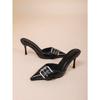 Slippers Sexy Pointed Toe Sandals Women Mules Shoes Summer 2025 Trend New Dress Pumps Designer Buckle Sandalias Mujer