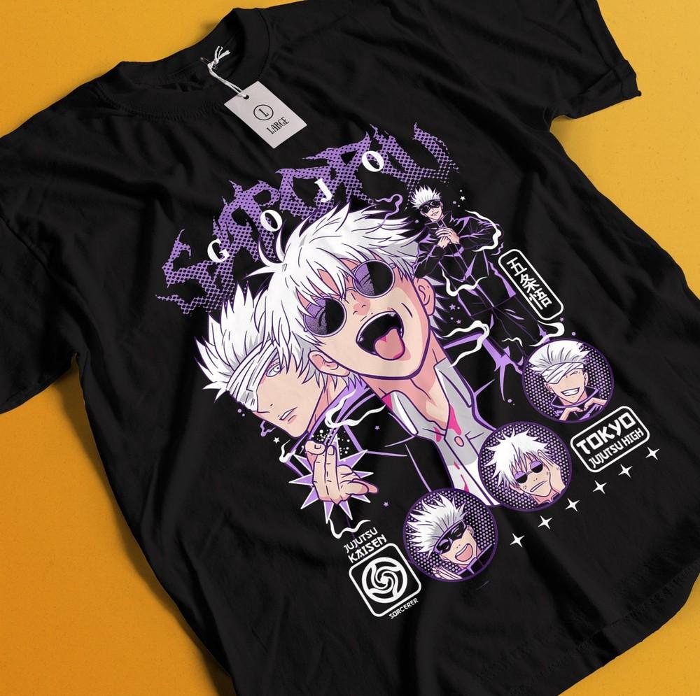 

Gojo Satoru T-Shirt Sukuna Shirt Jujutsu Kaisen Tshirt Toji Tee Nanami Yuta Maki L