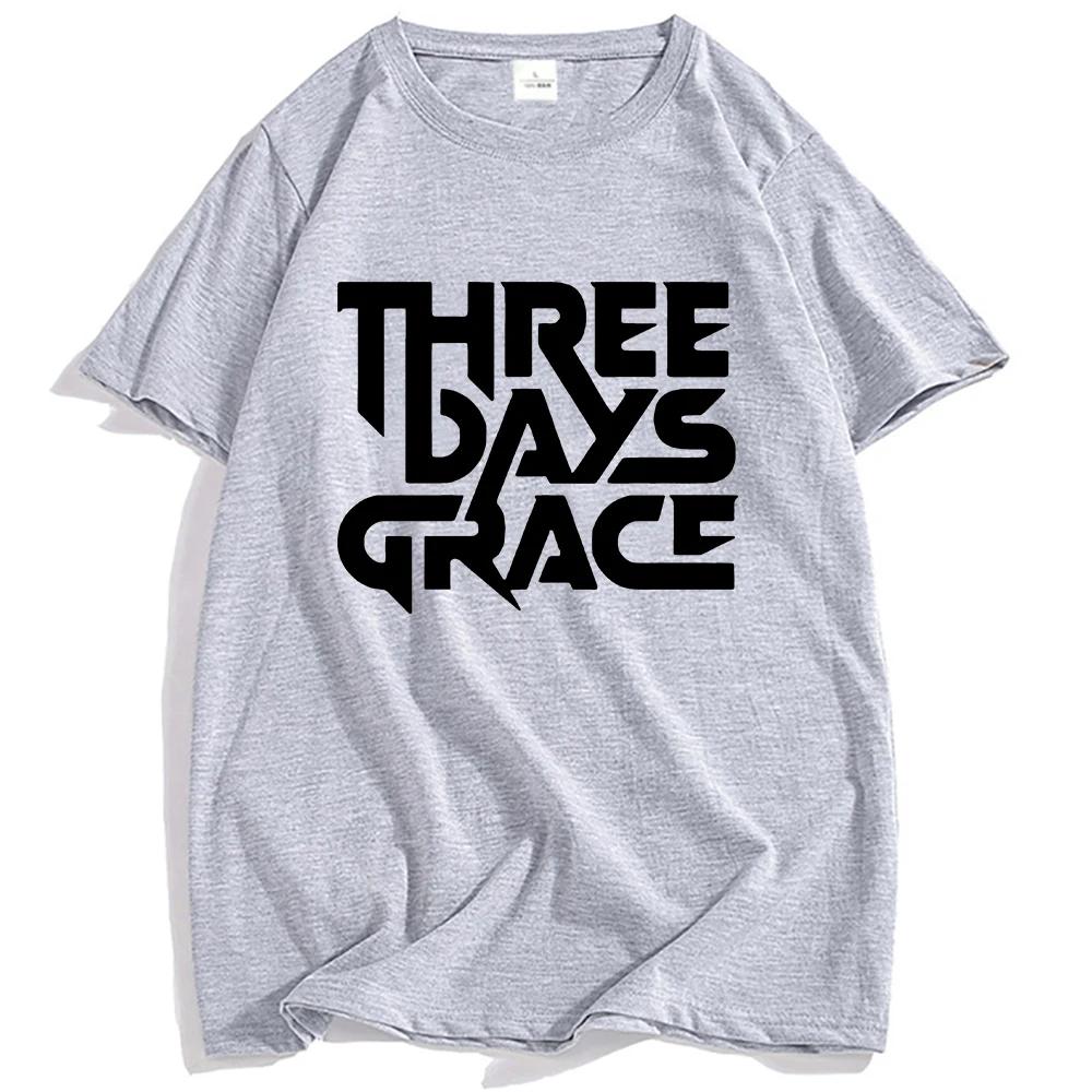 

THREE DAYS GRACE Band Print Tshirt Summer Cotton Short Sleeve Tshirts Casual Men Women T Shirt Oneck Unisex Streetwear Grunge 4XL