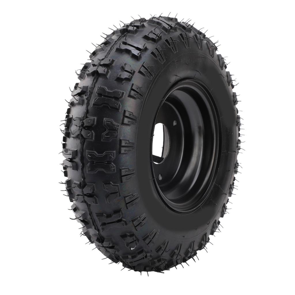 13x5 6 13x5.00 6 Tire 4 Ply Tubeless 3 Stud 6 Inch Rubber Tire with Rim for ATV Quad Off Road Go Kart Golf Cart Mini