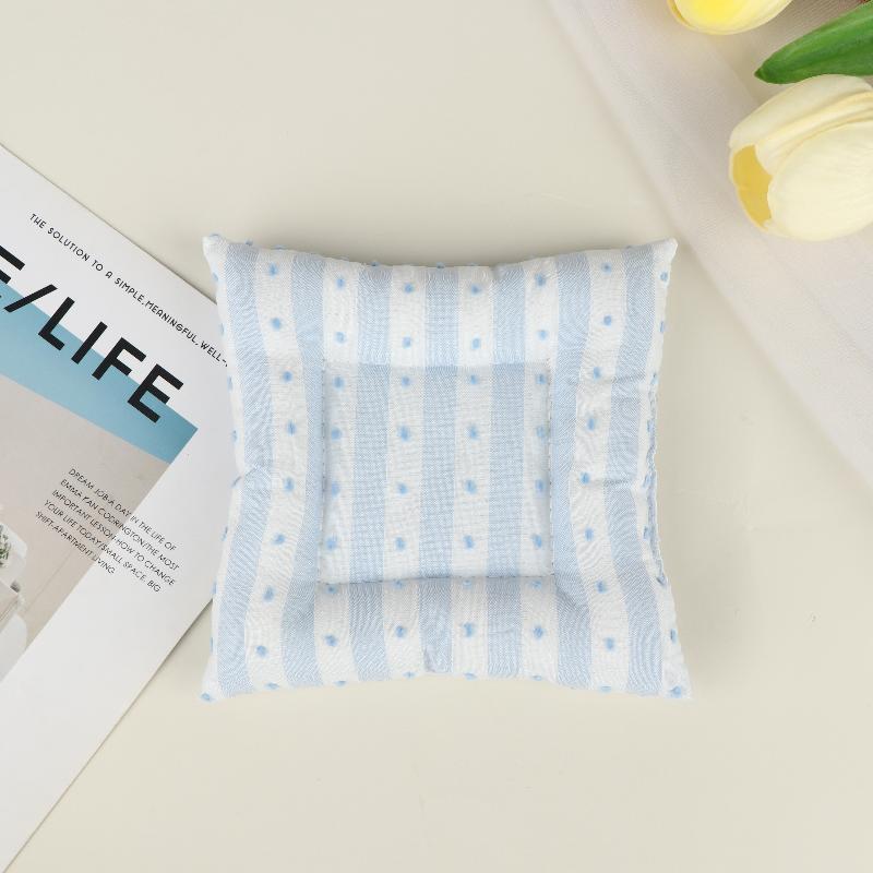Stripes Polka Dot Coasters Portable Square Cotton Cloth Insulation Pad Soft Hanging Drink Coasters Photography Props