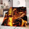 Demon Slayer Art Flannel Blanket Warm,Comfortable,Suitable for Bedrooms,Sofas,Beds,Chairs,Picnics,Travel