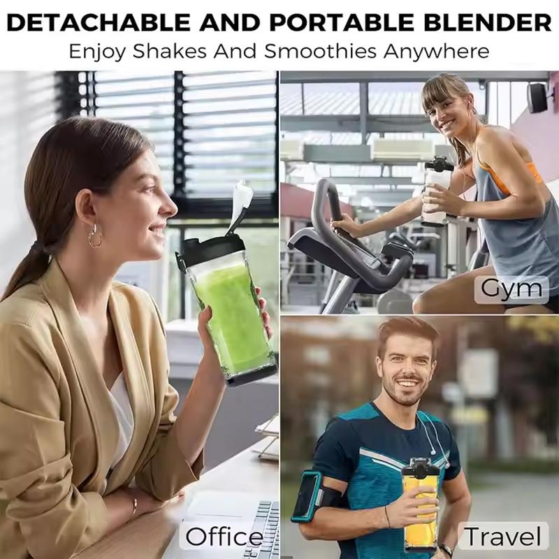 Portable Multi-functional Fresh Juice Blender with USB Charging, Large Mixing Juicer, Gym Fruit Blender, 600ml