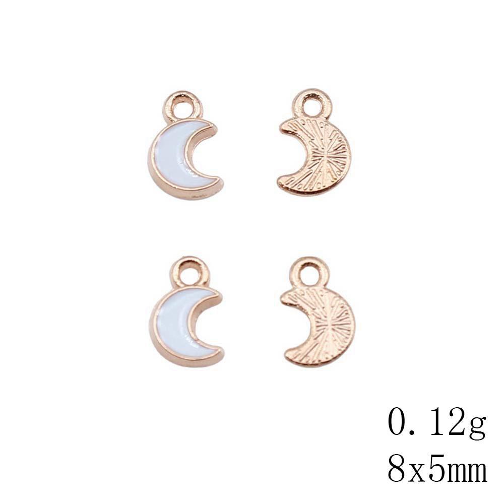 Mother's Day Charms For Nails Pentagram Moon Enamel Charms Pendant Art Supplies Pendant Accessories