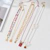 5PCS Multicolor Beach Themed Beaded Necklaces for Women Handwoven Clavicle Chains Vocation Holiday Accessories