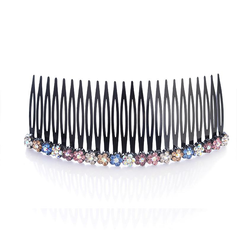 Plum Blossom Hair Comb Korean Style Fashion Hair Bun Head Insert Comb Plastic Simple Versatile Hairpin Female Accessories