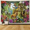 Forest Animal Tiger Decorative Tapestry Office Living Room Decor Home Wall Tapestry